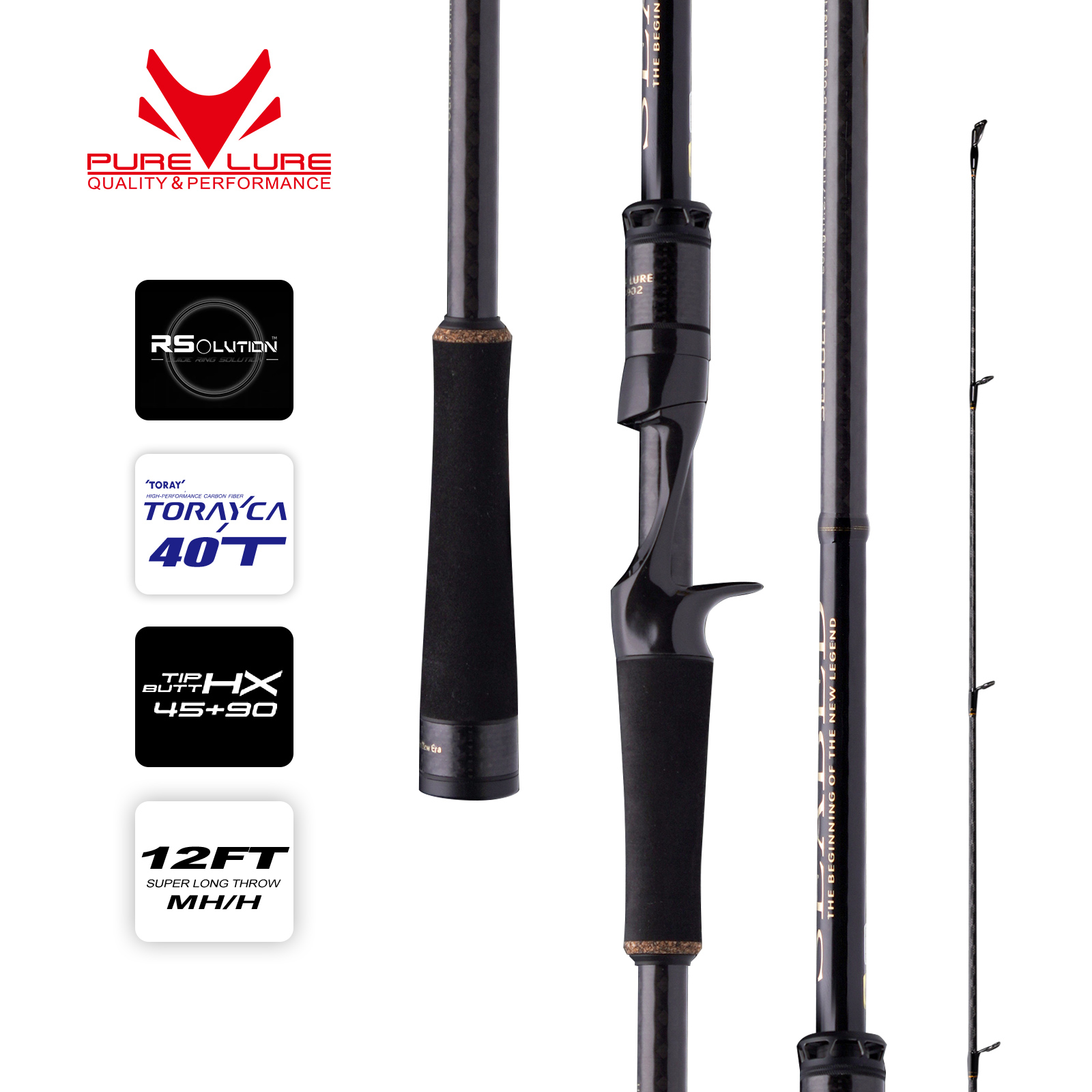 Fishing Rod Surf - PURELURE SEABED 12FT 3.0m 3.3m 3.6m