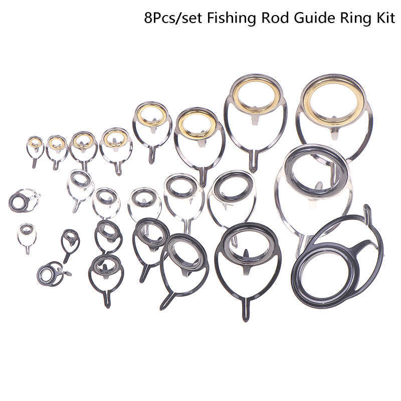 8Pcs Fishing Tackle Stainless  - Fishing Rod Guide Replacement 리뷰 및 가격