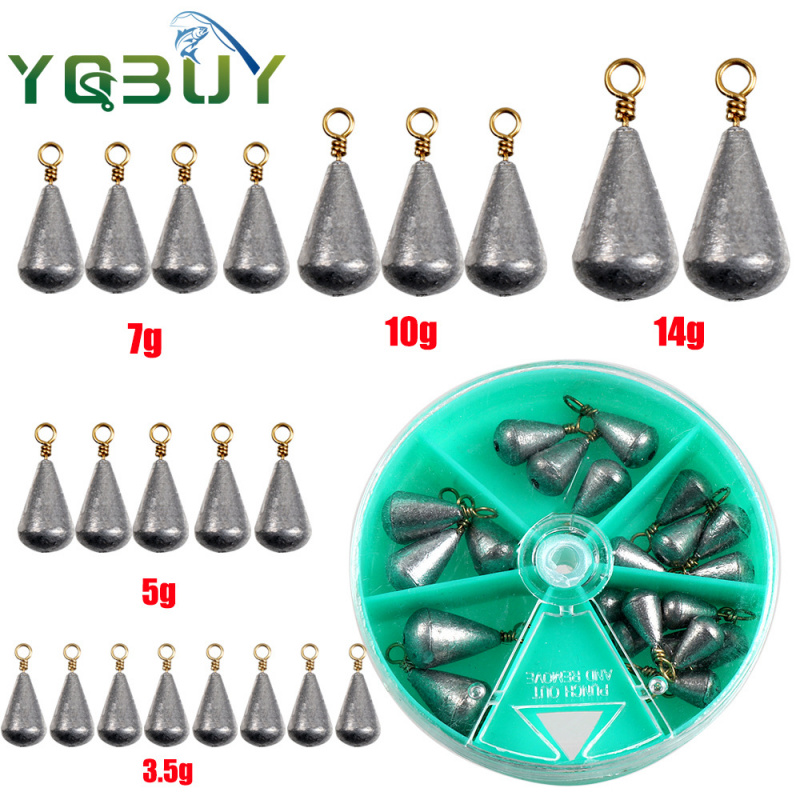 21PCSBoxed olive-shaped lead s - Fishing Rod Casting 리뷰 및 가격