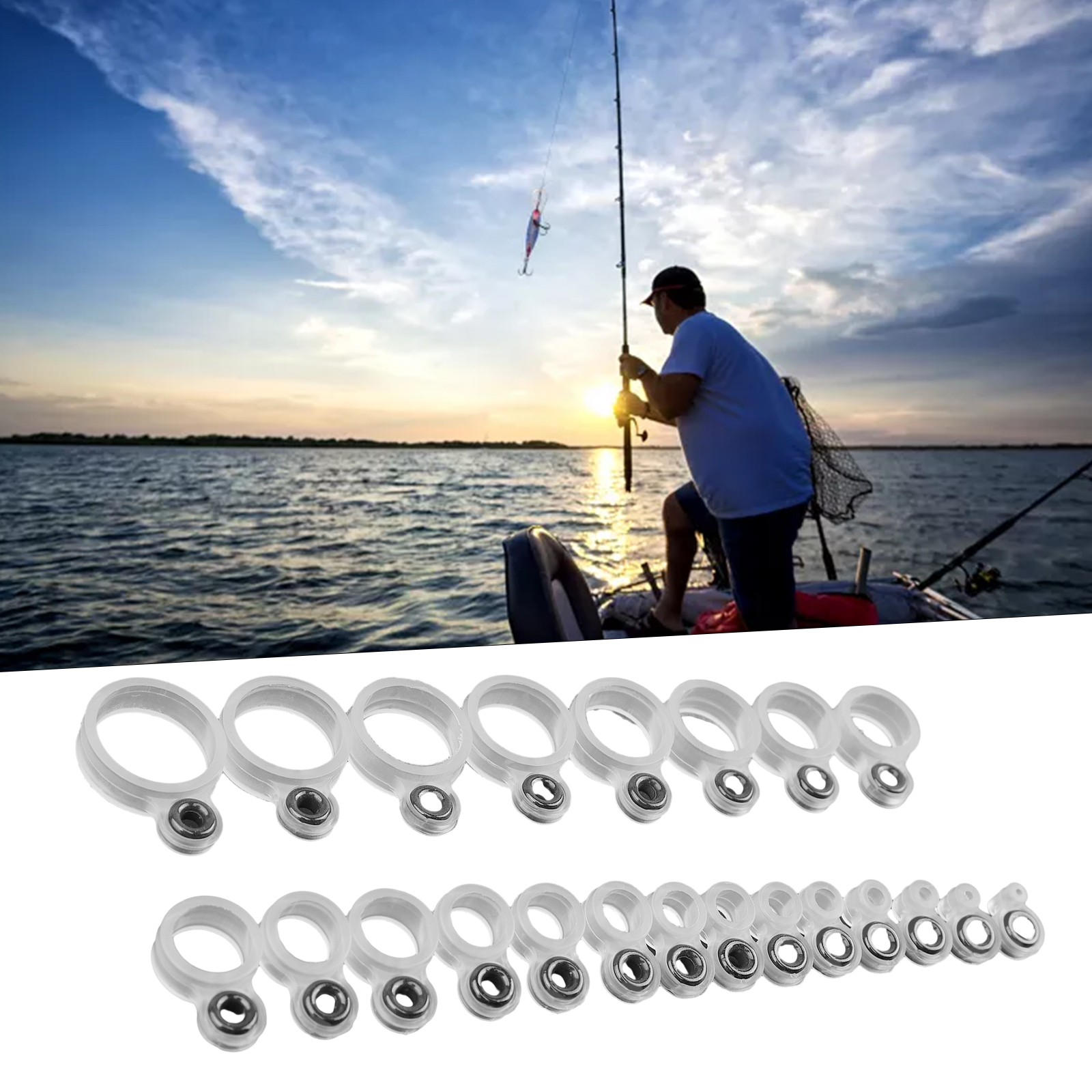 14/22Pcs Fishing Rod Eyelet Re - Fishing Rod Guide Replacement 리뷰 및 가격