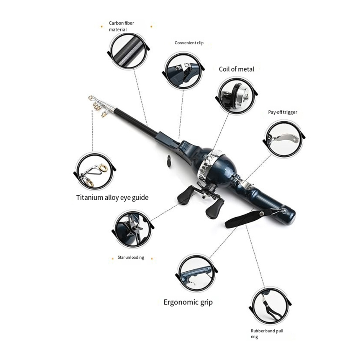 X59A_Portable Folding Fishing  - Fishing Rod Telescopic 리뷰 및 가격