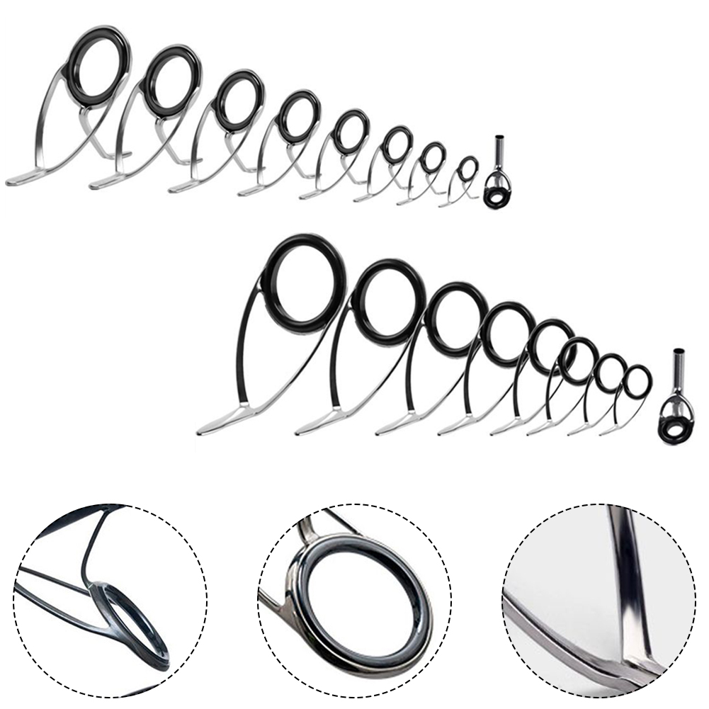 9 Pcs Fishing Rod  Guide Ceram - Fishing Rod Guide Replacement 리뷰 및 가격