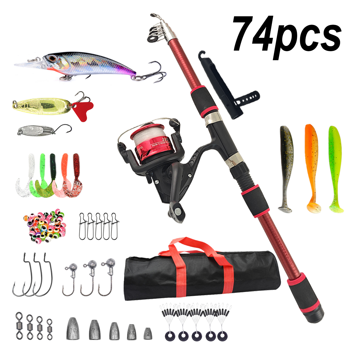 Fishing Pole Set Full Kits Wit - Fishing Rod Spinning 리뷰 및 가격