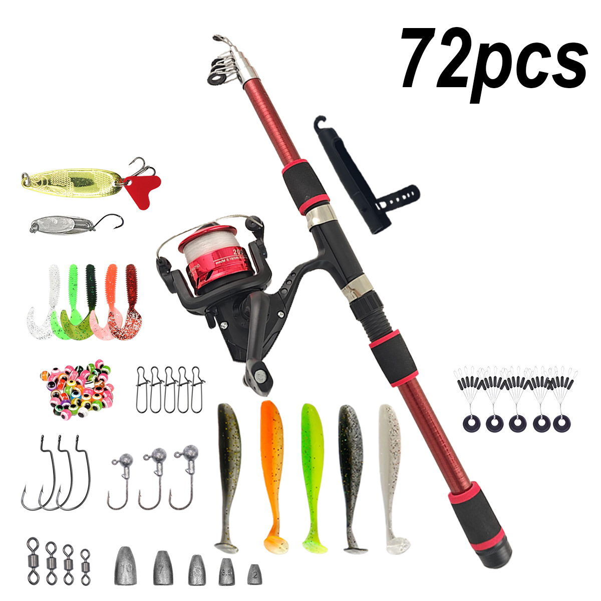 Fishing Pole Set Full Kits Wit - Fishing Rod Spinning 리뷰 및 가격