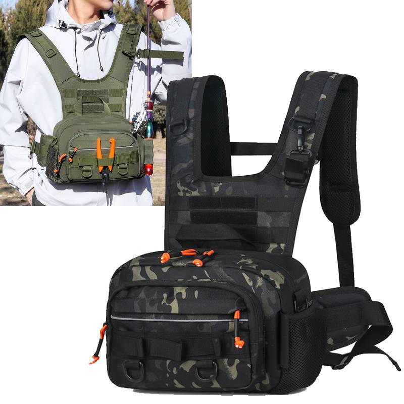 Men Chest Bag Tactical Fishing - Fishing Rod Holder 리뷰 및 가격