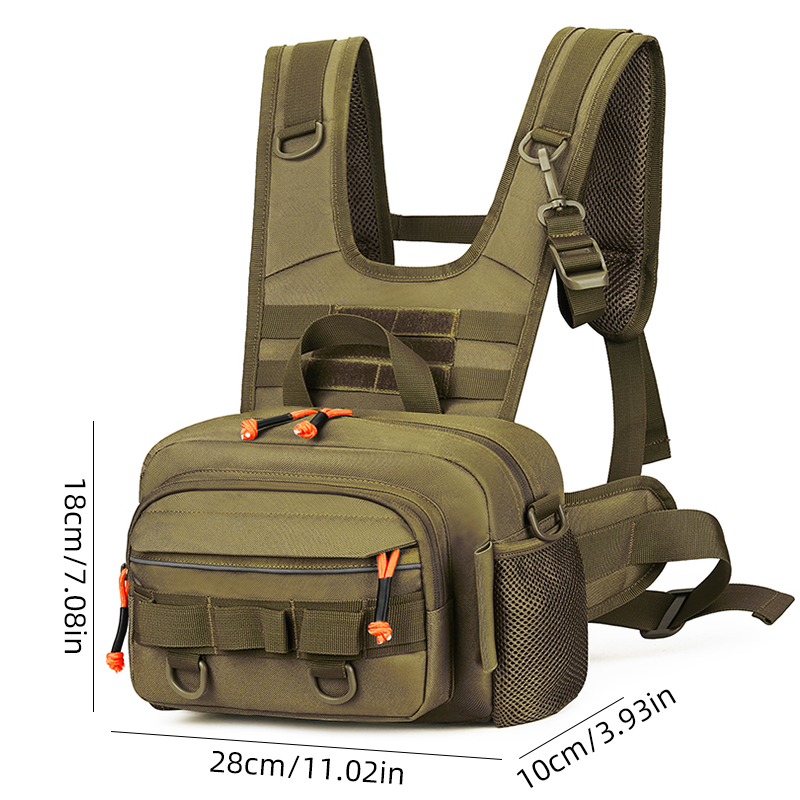 Men Chest Bag Tactical Fishing - Fishing Rod Holder 리뷰 및 가격