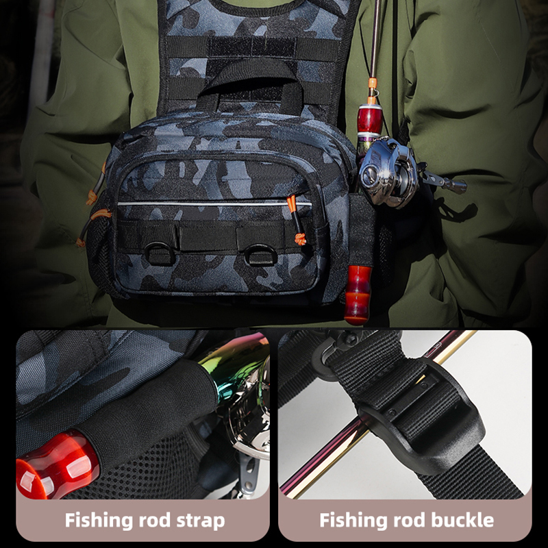 Men Chest Bag Tactical Fishing - Fishing Rod Holder 리뷰 및 가격